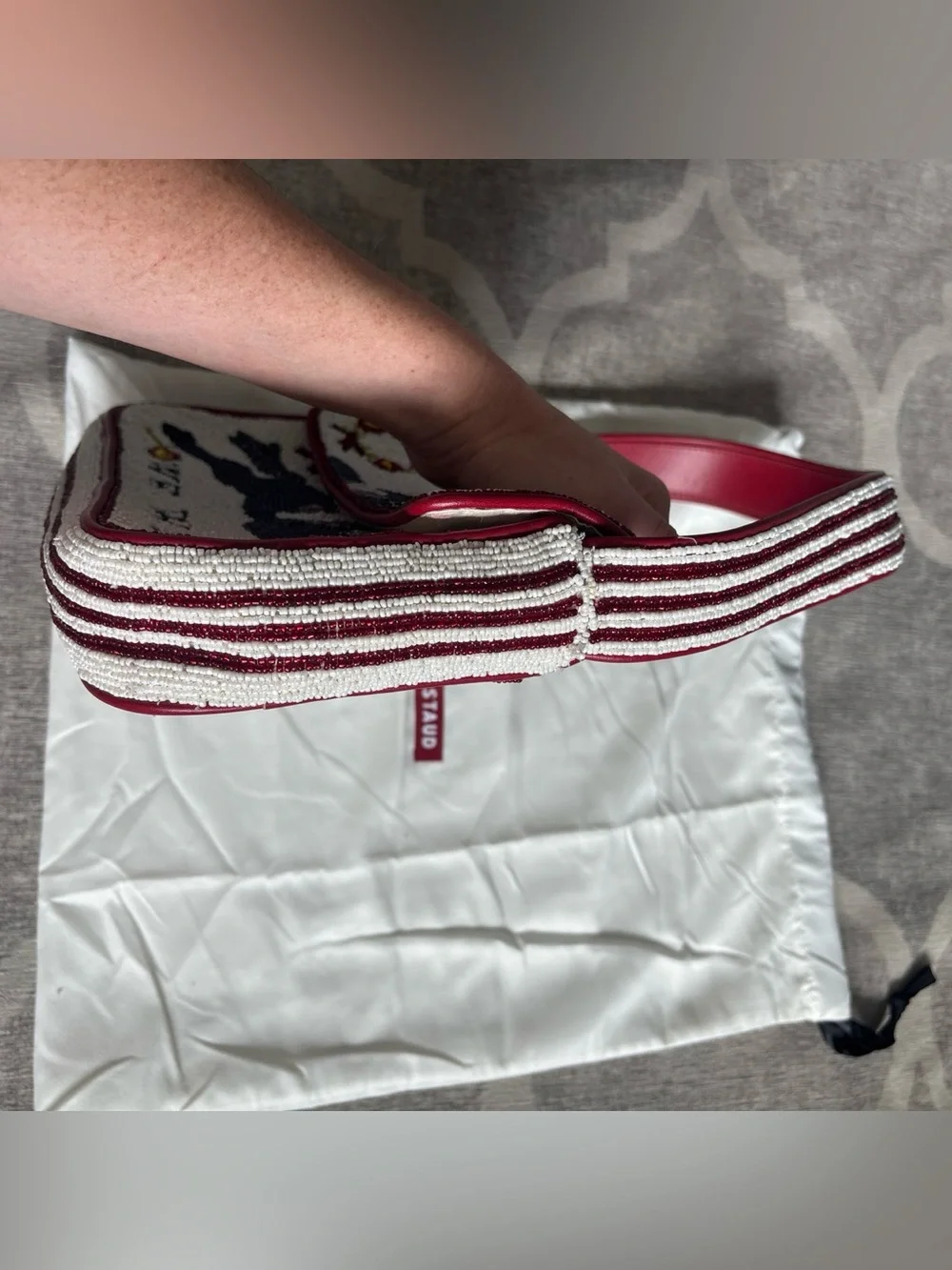 STAUD We Win Tommy Beaded Bag